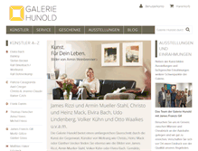 Tablet Screenshot of galerie-hunold.de